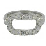 Brilliant 1.07ct Lab Diamond Paperclip Ring