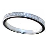 Channel Set Diamond Wedding Band