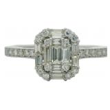 Platinum 1/2 ct Natural VS Diamond Ring