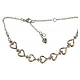 Elegant Two Tone Diamond Accented Bracelet