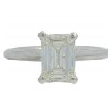 14k Gold 2.00 ct Emerald Cut VS Lab Diamond Ring