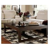 Watson XL 56-in Dark Brown Coffee Table
