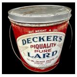 Deckerï¿½s Lard Tin