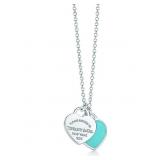 Tiffany & Co. Return To Blue Heart Necklace