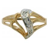 10kt Gold Natural Diamond Accent Ring