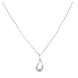 Tiffany & Co. Open Teardrop Necklace