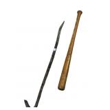 Louisville Slugger Ball Bat & Crow Bar
