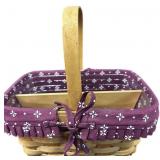 6 x 7 x 11 ï¿½ Double Lined Longaberger Basket wï¿½