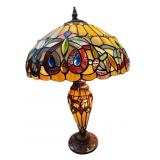 24 " Leaded Tiffany Stained Glass Lamp COME SEE!