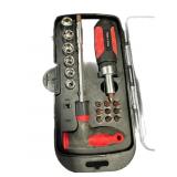 T Handle Ratchet Screwdriver Set