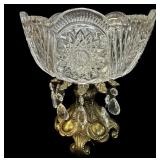 Cut Glass Bowl wï¿½ Teardrops