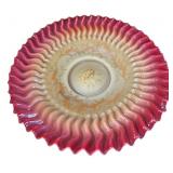 11 ï¿½  Ruffled Edge Red To Yellow Gold Design