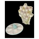 (2) Ceramic Egg Dishes