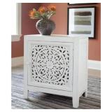 Ashley Fossil Ridge White Accent Cabinet