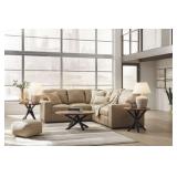 Bandon 2-Piece Toffee Leather Sectional
