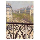 Un Balcon, Boulevard Haussmann (1880)