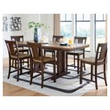 Rylandeen Counter Height Table & 6 Barstools
