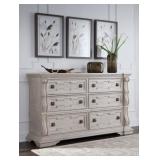 Bruchandi Antique White Dresser Base