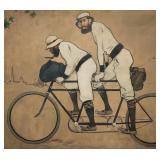 Ramon Casas & Pere Romeu On A Tandom C. 1897