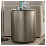 $379 MSRP Crestview Trenton Gunmetal ENd Table