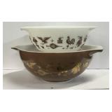Pyrex Early American Cinderella Mixing Bowls