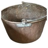 Large Vintage Copper Cauldron