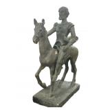 Chalkware Statue Don Quixote on Horse