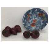 Andrea by Sendak Strawberry Bowl & Wood Berries