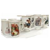 (15) Norman Rockwell Mugs