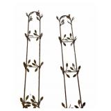 (2) Metal Wall Plate Racks