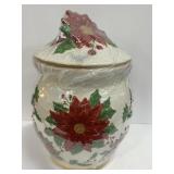 Poinsettia Cookie Jar