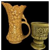 McCoy Pitcher & Green Vase