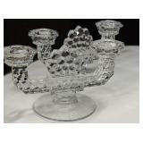 Fostoria Double Candle Holders