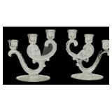 Pair Triple Candle Holders