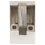 (3) IKEA NOTE HOLDERS (Granite Base)