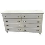 Preowned White Dresser Base Top Scratched-Very