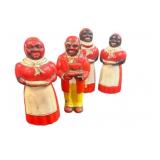 4 pc Plastic Black Memorabilia
