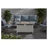 Anaheim 49 ï¿½ 50,000 BTU WHITE ALUMINUM FIRE PIT