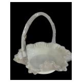 Silver Crest Fenton Basket