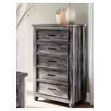 Ashney Thyven 5-Drawer Rustic Chest