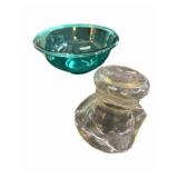 Blue Bowl & Glass Hat
