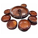 Huge Wood Salad Bowl set