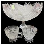Beautiful Punch Bowl w Cups