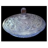 Blue Candy Dish wï¿½ Lid