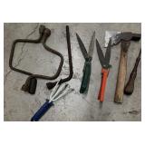 Box Deal Of Tools Such As Grass Clippers, Roofing