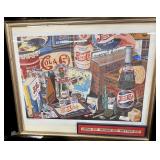 Framed Pepsi Cola Advertisement