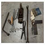 Box Deal Of Tools Such As Bits, Pry Bar