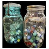(2) Estate Jars wï¿½ Marbles