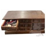 Estate Jewelry Box & Contents