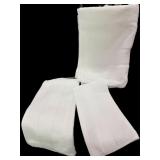 New 3 Pc White Bath  Towel Set
